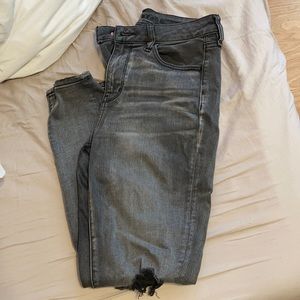 AE grey ripped jeans